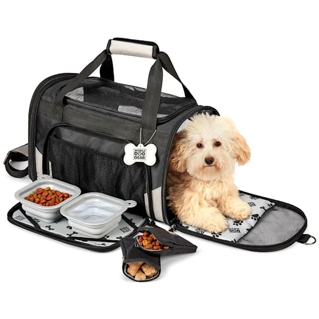 Brown leather carrier