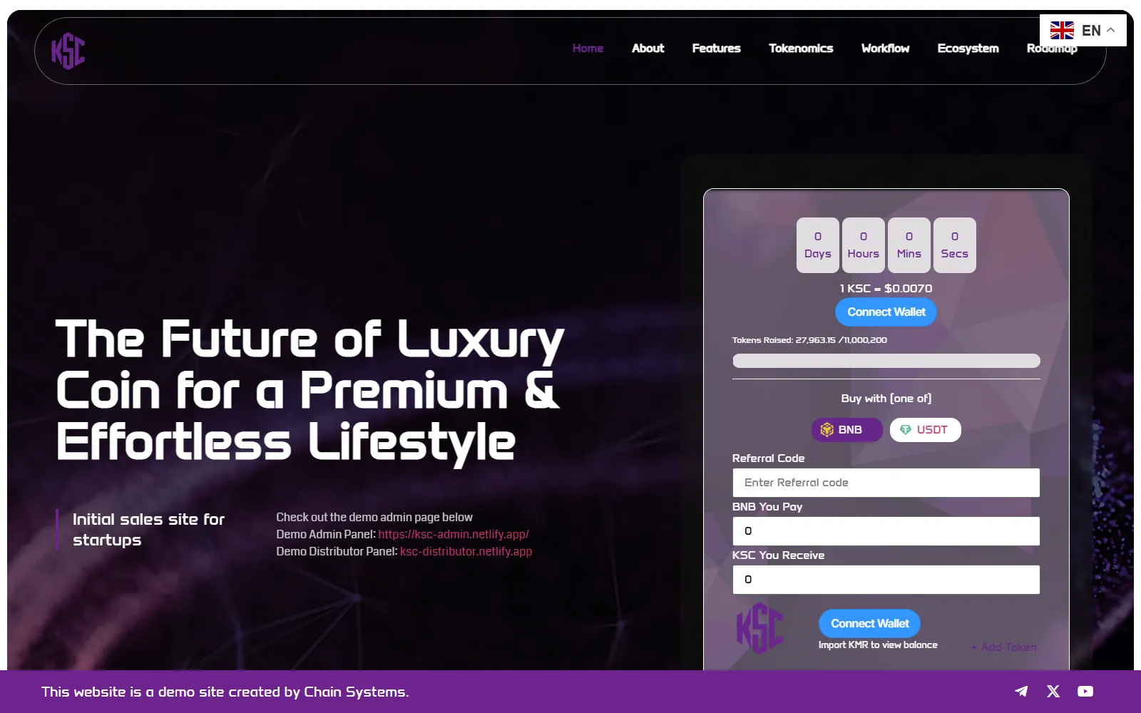 Situs Penjualan ICO